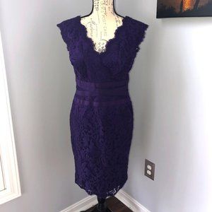 Tadashi Shoji Embroidered Lace Dress